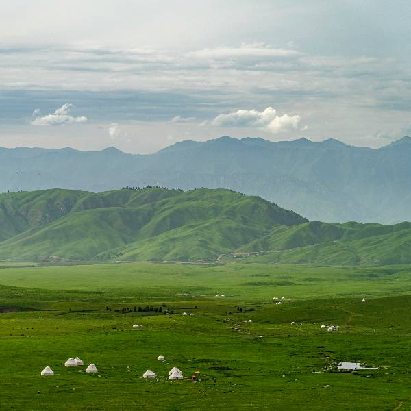 Peisaj alpin Kyrgysztan