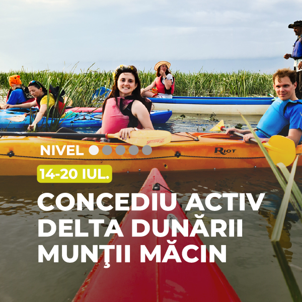 concediu activ in delta dunarii si muntii macin