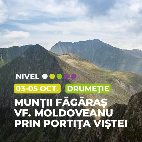 muntii fagaras varful moldoveanu prin portita vistei